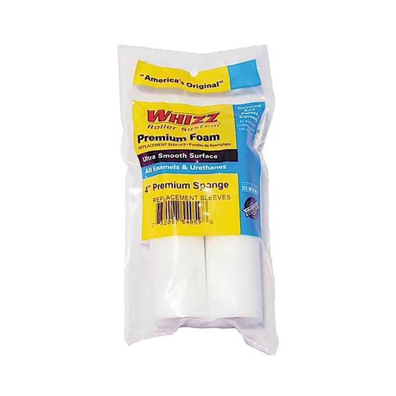 Whizz 4" Sponge Roller (2 Pack)