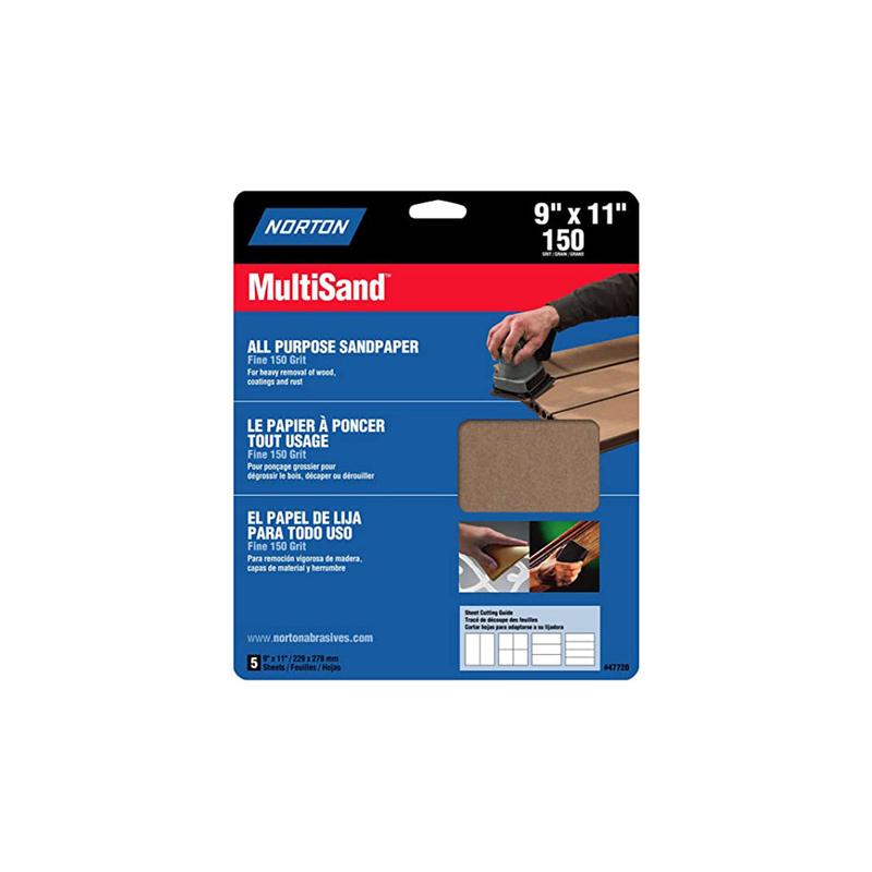 MutliSand 9"x11" Sandpaper 5 Pack