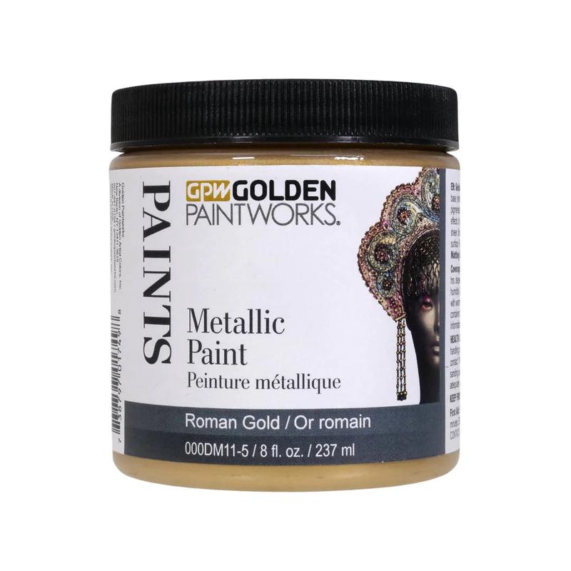 Golden Paintworks Metallic Paint 8oz Roman Gold