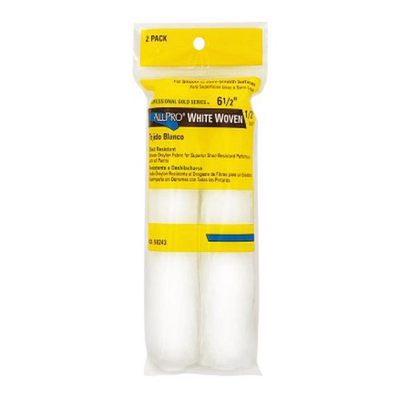 AllPro 6.5" White Woven Roller Refills