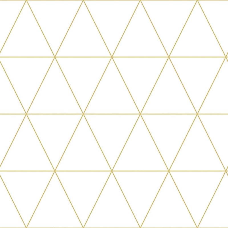 Leda Metallic Geometric Wallpaper