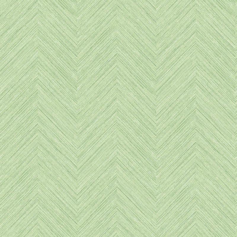Caladesi Green Faux Linen Wallpaper