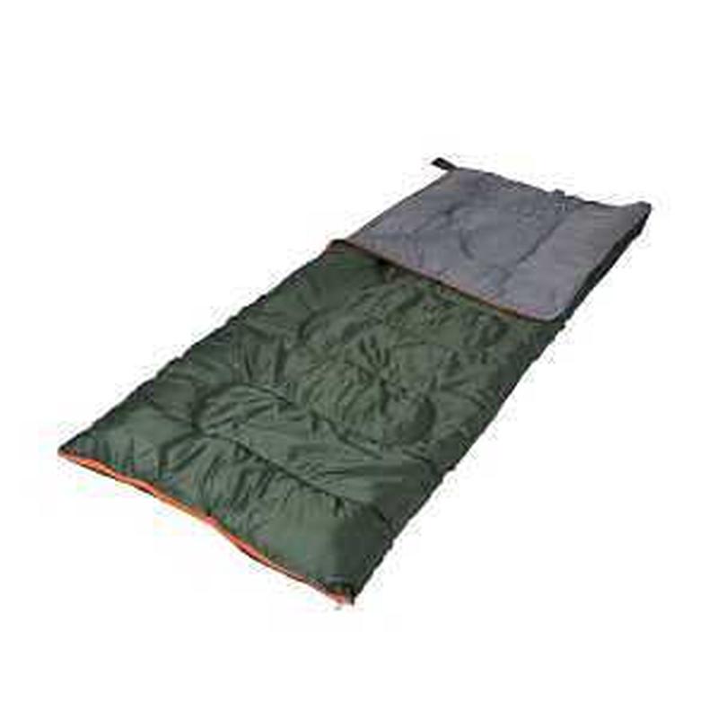 Stansport 522-100 Sleeping Bag, 75 in L, 33 in W, Rectangular, Polyester, Green