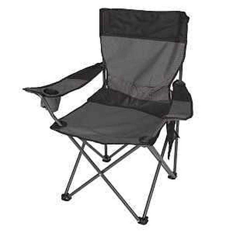 Stansport APEX Deluxe G-400 Foldable Arm Chair, 18-1/2 in W, 22 in D, 35-1/2 in H, Steel Frame, Polyester Seat