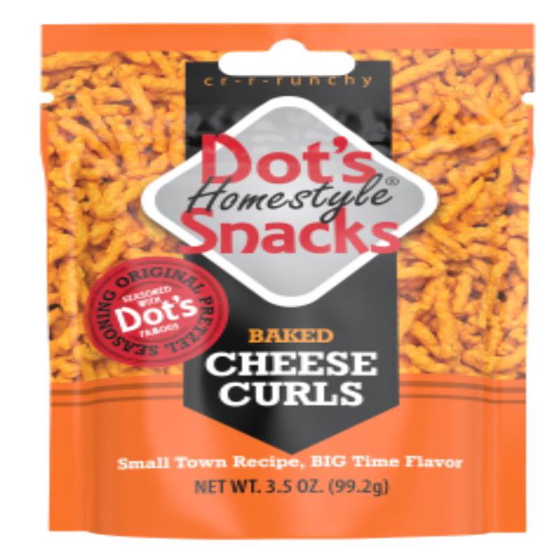 Dot's Homestyle Pretzels 6003 Curl Pretzel, Cheese Flavor, 3.5 oz