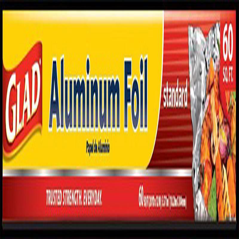 Glad BBP0494 Standard Foil, 60 sq-ft Capacity, Aluminum