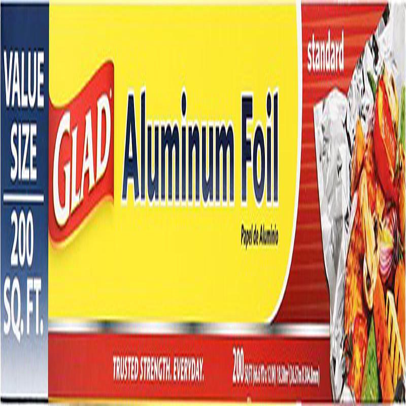 Glad BBP15452 Standard Foil, 200 sq-ft Capacity, Aluminum
