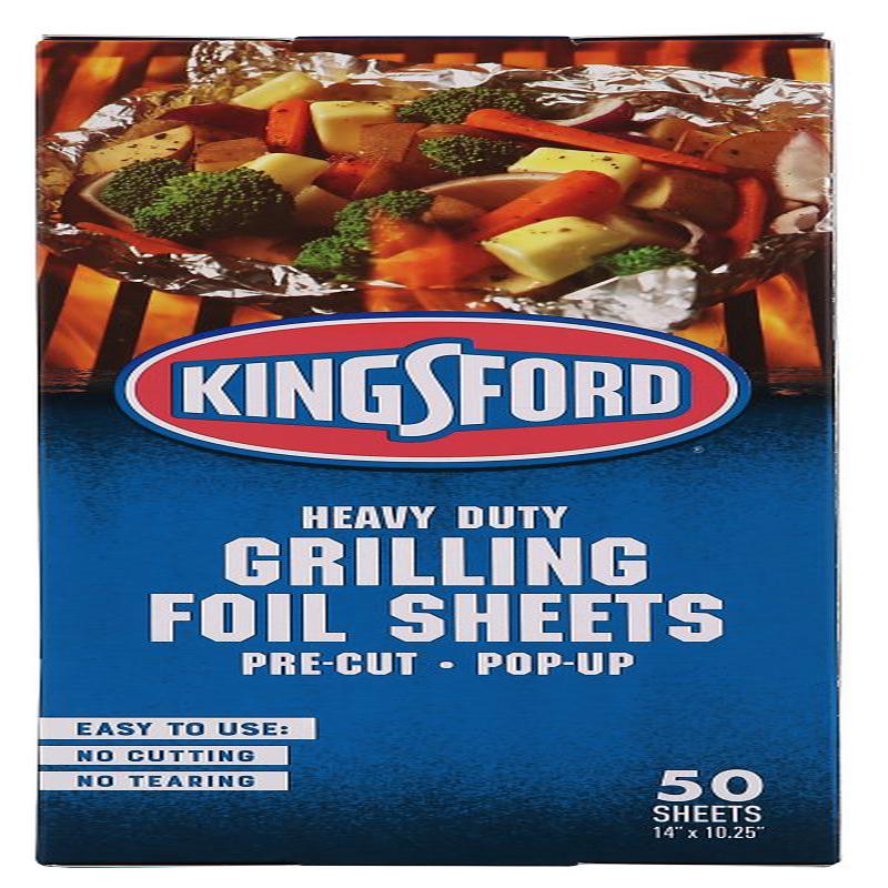 Kingsford BBP12021 Grilling Foil Sheet, Aluminum, Silver