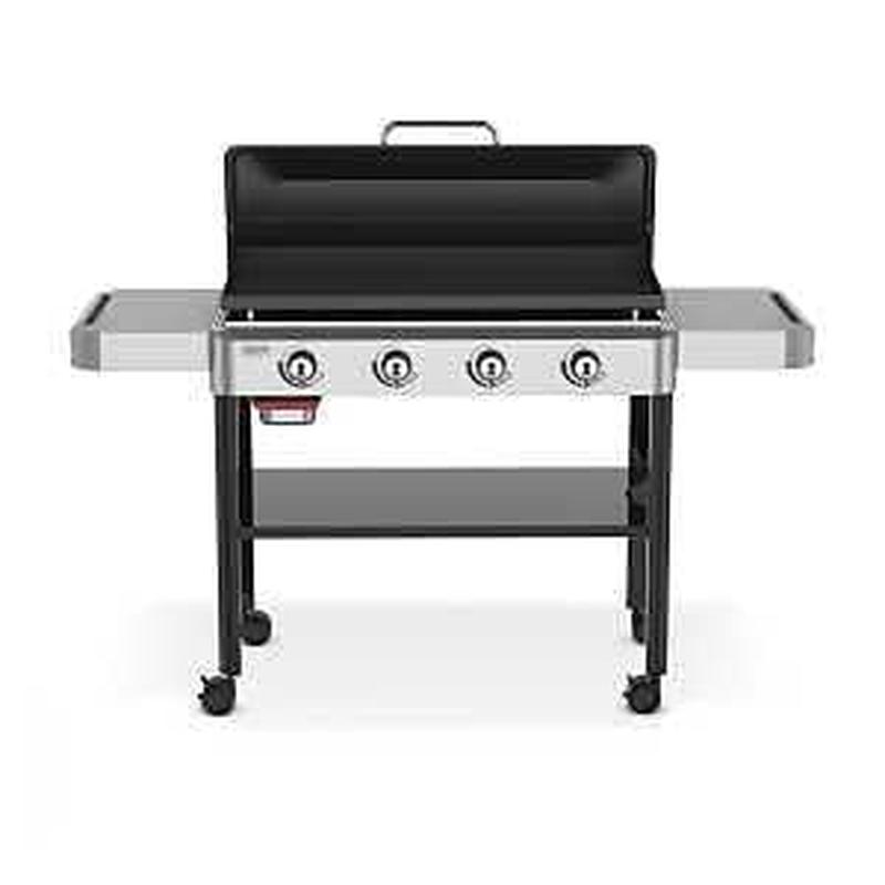 Weber 1501006 Griddle Flat Top Gas Grill, 60,000 Btu , Liquid Propane, 4-Burner, 756 sq-in Primary Cooking Surface