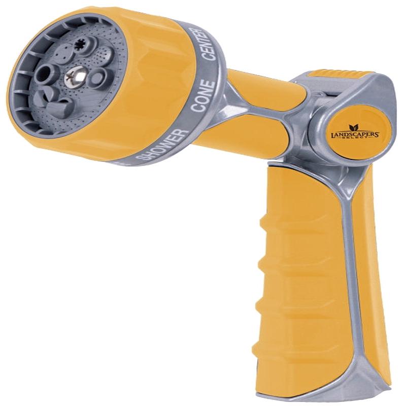 Landscapers Select C5503 Spray Nozzle, Female, Zinc Alloy/TPR, Silver/Yellow