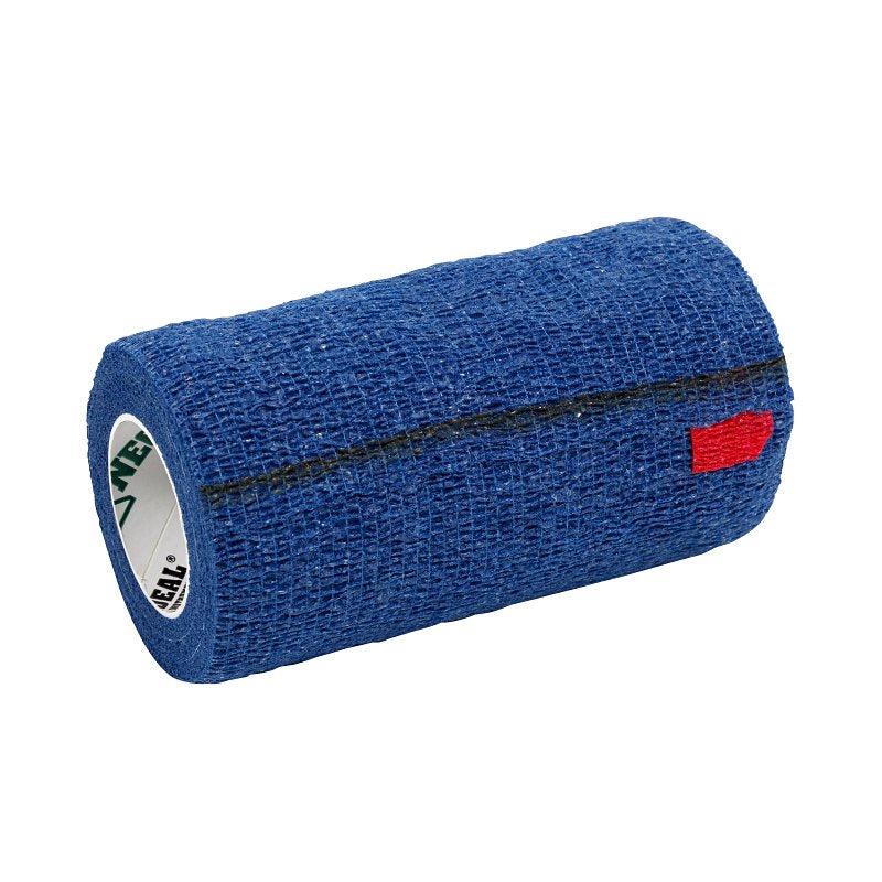 Neogen SyrFlex TA3400BL-E Cohesive Bandage, 5 yd L, 4 in W, Blue