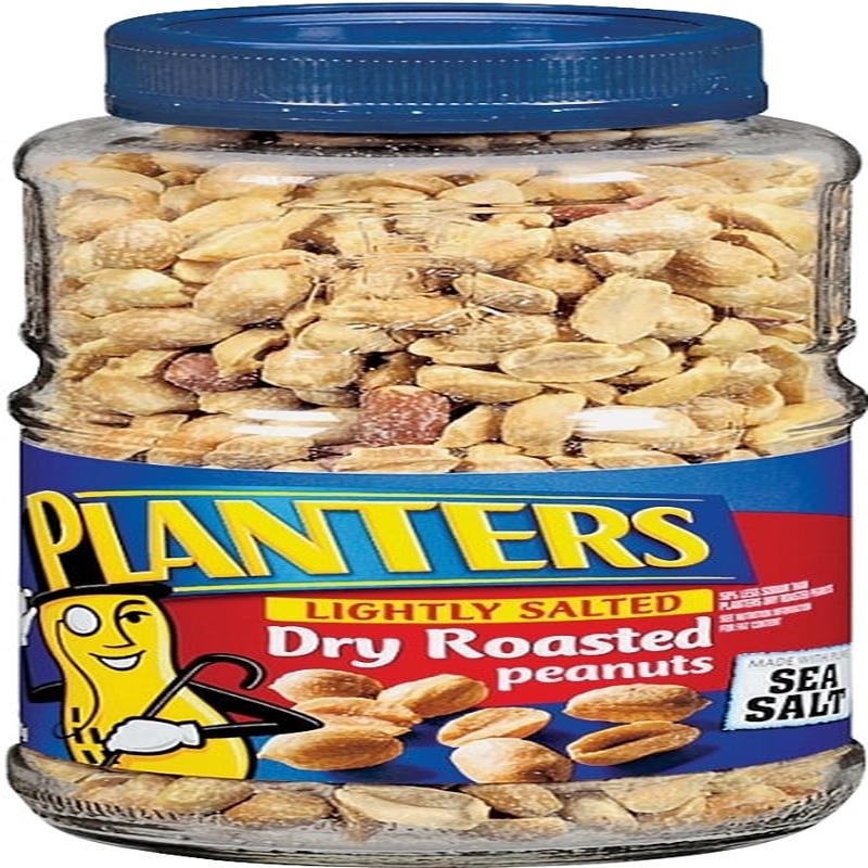 Planters 422425 Peanut, 16 oz Jar, Corn Syrup Solids, Cornstarch, Maltodextrin, Peanuts, Sea Salt