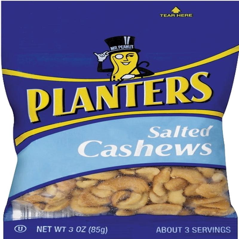 Planters 422465 Cashew, 3 oz, Bag