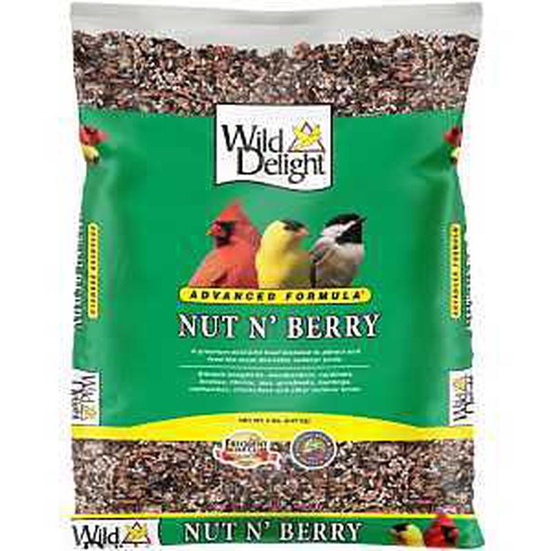 Wild Delight 366050 Bird Food, Berry, Nut Flavor, 5 lb Bag