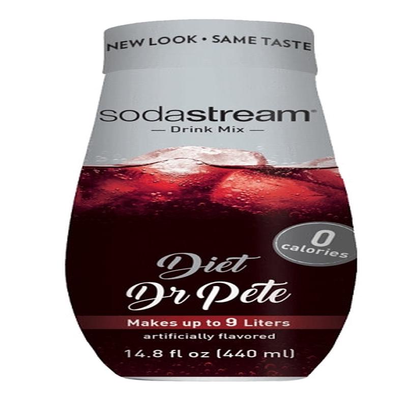 Sodastream Classics 1424223012 Soda Drink Mix, Water, Diet Dr. Pete, 14.9 fl-oz Bottle