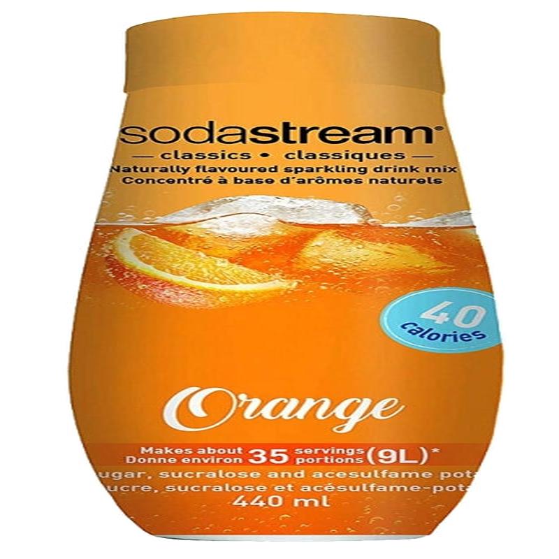 Sodastream Classics 1424224012 Soda Drink Mix, Water, Orange, 14.9 fl-oz Bottle