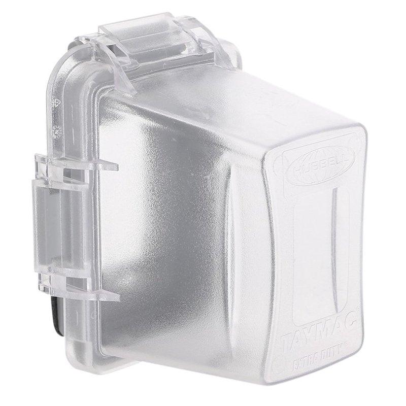 TayMac EXTRA DUTY Series MM720C Weatherproof In-Use Cover, 4-3/4 in L, 4.53 in W, Thermoplastic, Clear
