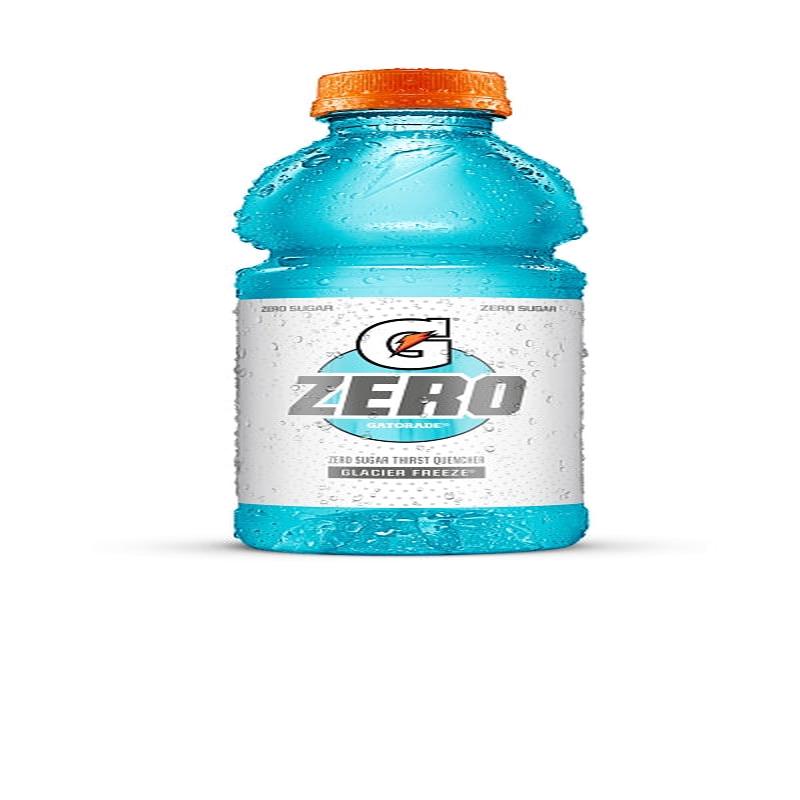 Gatorade 04354 Zero Sugar Thirst Quencher, Liquid, Glacier Freeze Flavor, 20 oz Bottle