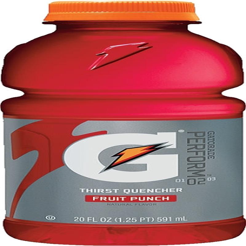 Gatorade 32866 Thirst Quencher Sports Drink, Liquid, Fruit Punch Flavor, 20 oz Bottle