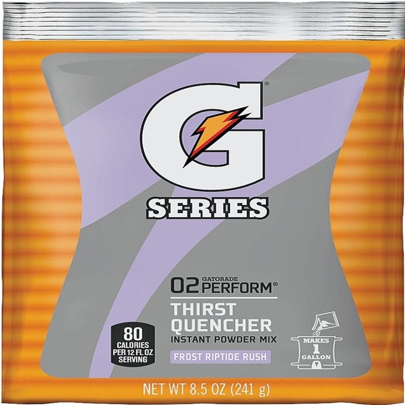 Gatorade 33665 Thirst Quencher Instant Powder Sports Drink Mix, Powder, Riptide Rush Flavor, 8.5 oz Pack