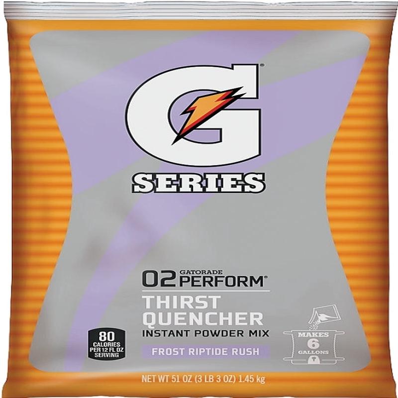 Gatorade 33672 Thirst Quencher Instant Powder Sports Drink Mix, Powder, Riptide Rush Flavor, 51 oz Pack