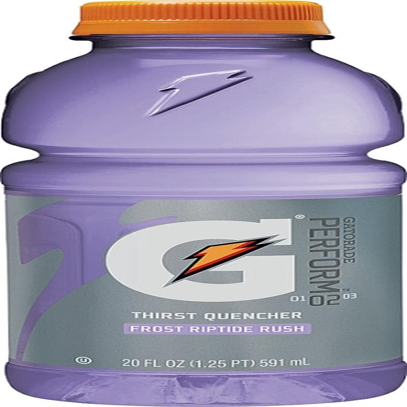 Gatorade 32488 Thirst Quencher Sports Drink, Liquid, Riptide Rush Flavor, 20 oz Bottle