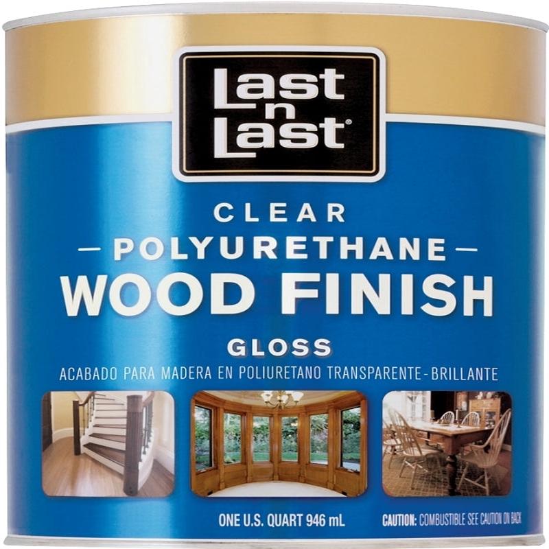 Last n Last 50004 Wood Finish, Gloss, Liquid, Amber, 1 qt, Can