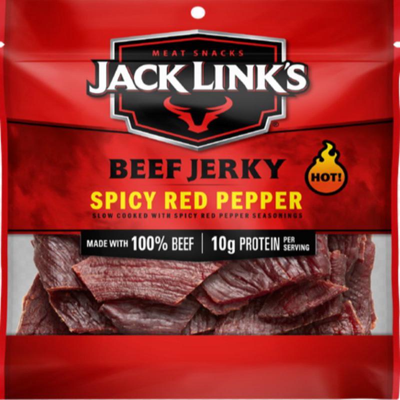 Jack Link's 10000039730 Beef Jerky, Spicy Red Pepper, 2.85 oz Bag