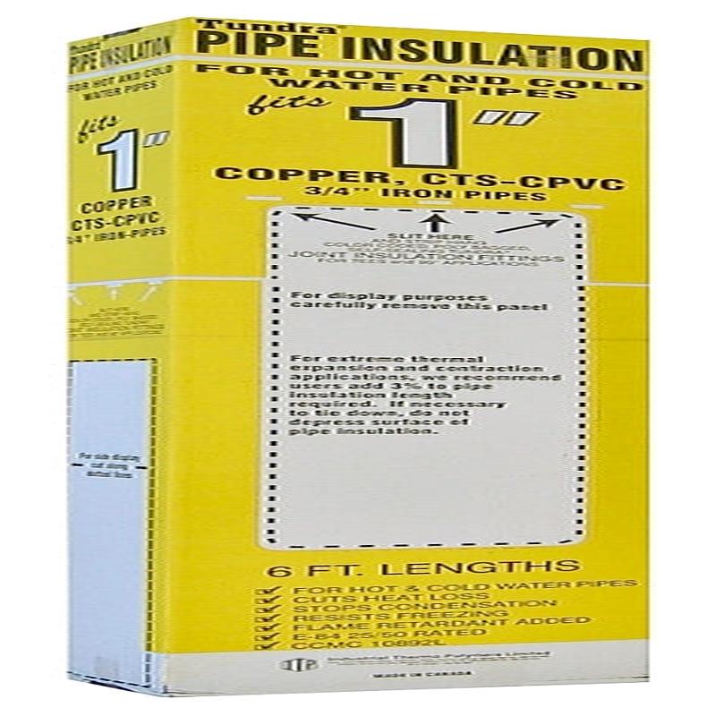 Quick R 31180U Pipe Insulation, 1-1/8 in ID x 1-7/8 in OD Dia, 6 ft L, Steel, Charcoal