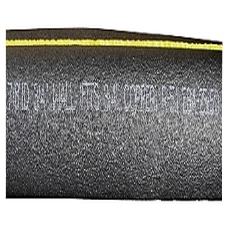 Quick R 70781T Pipe Insulation, 7/8 in ID x 2-3/8 in OD Dia, 6 ft L, Polyolefin, Charcoal