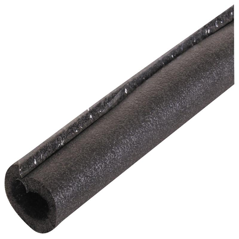 Tundra 51581T Pipe Insulation, 1-5/8 in ID x 2-5/8 in OD Dia, 6 ft L, Polyolefin, Charcoal