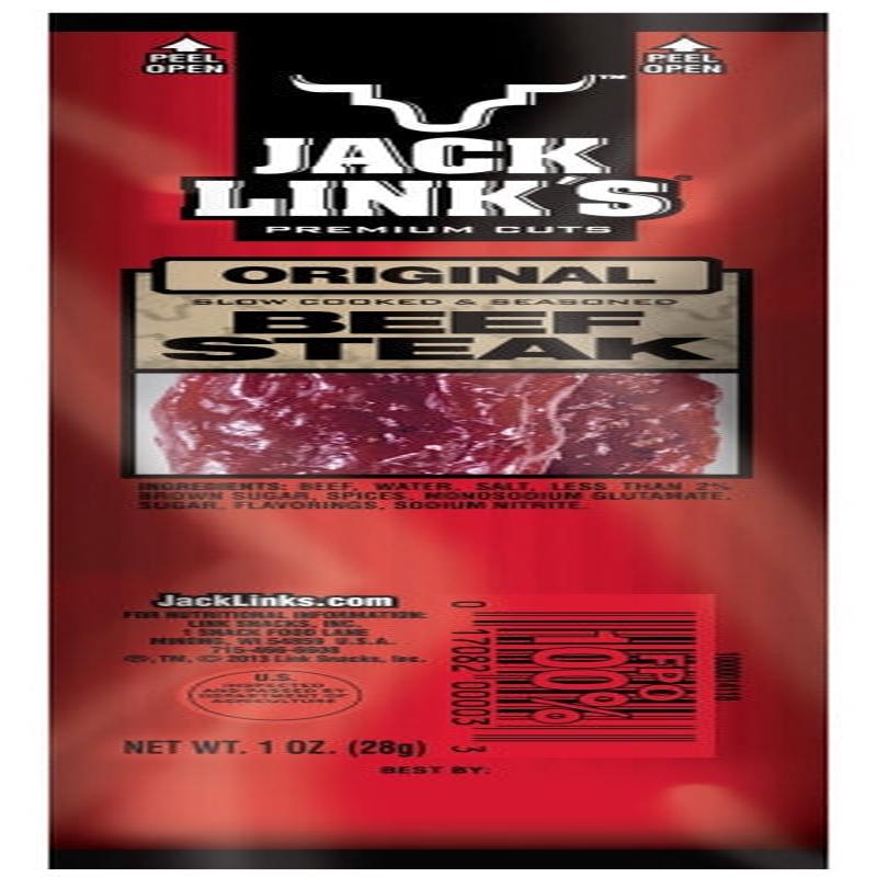 Jack Link's 02027 Snack, Stick, Original, 1 oz, Bag