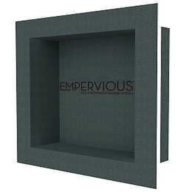 Emser Tile Empervious Series ZGBN1616F Shower Recess Niches, Fiberglass/XPS Foam, 16 in W, 16 in H