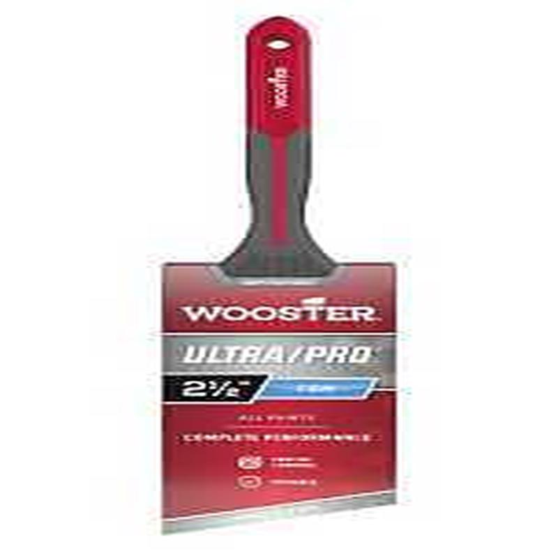 Wooster Ultra/Pro GRIPTECH MAX Series G4174-212 Paint Brush, 2-1/2 in W, Firm Angle Brush, 2-7/8 in L Bristle