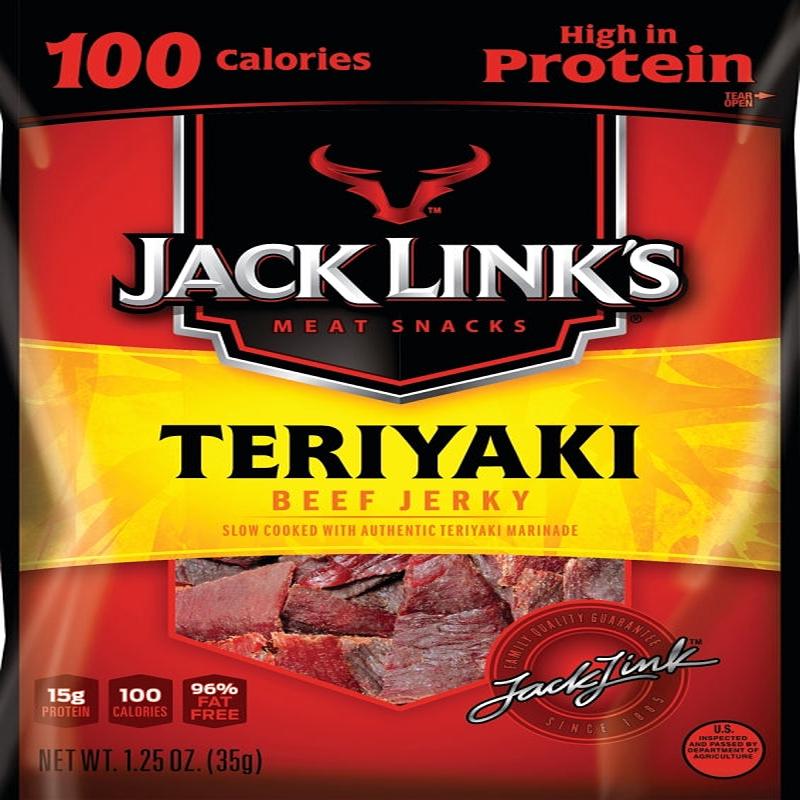 Jack Link's 10000008424 Snack, Jerky, Teriyaki, 1.25 oz