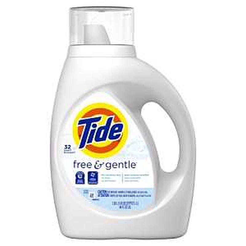 Tide 04182 Laundry Detergent, 42 oz, Bottle, Liquid, Slight
