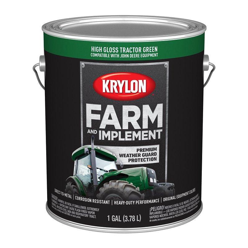 Krylon K01966008 Farm and Implement Paint, 1 gal, Green, Liquid