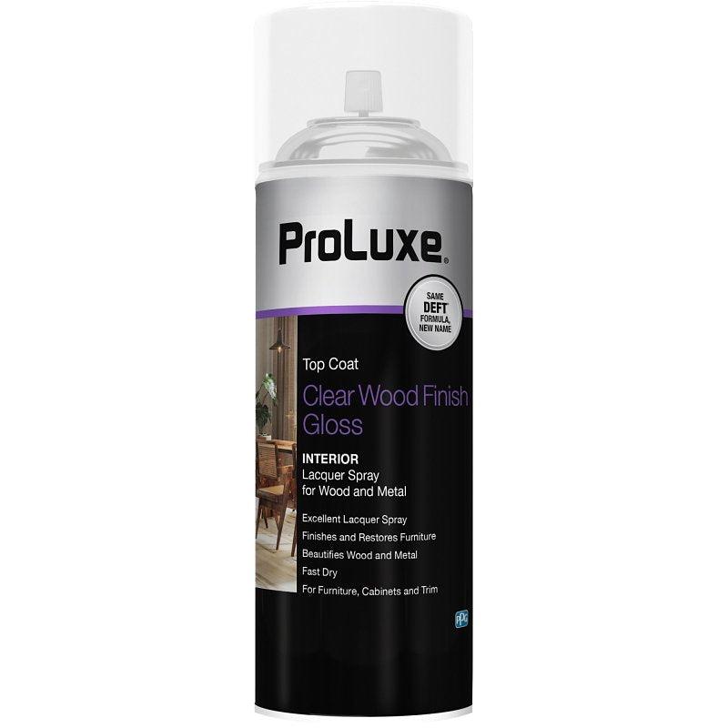 ProLuxe PLX010S/54 Lacquer, Gloss, Aerosol, Clear, 12.25 oz, Can
