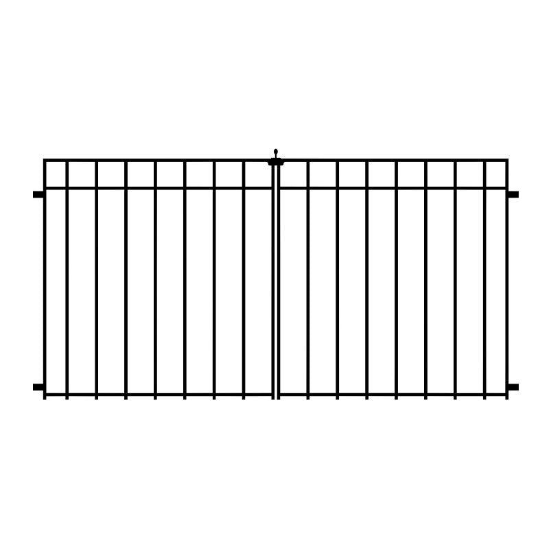 Nuvo Iron CDGQF1 Coral Double Gate, 34 in W Gate, 34 in H Gate