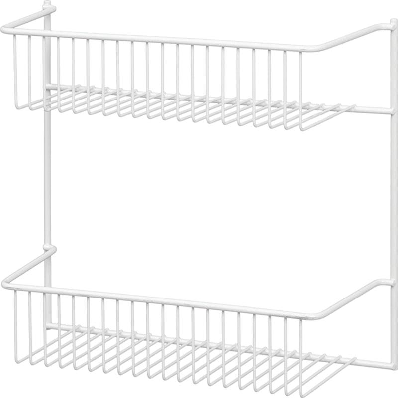 ClosetMaid 8002 Series Wall Rack, 5 in L x 12-1/2 in W x 10-1/2 in H Dimensions, Steel, White