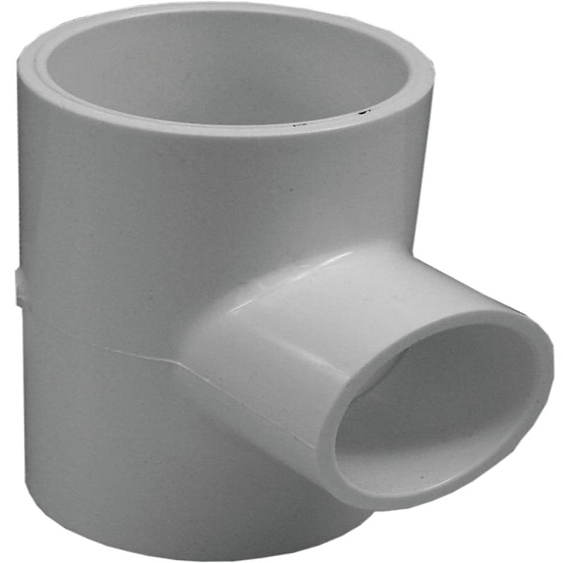 IPEX 035810 Reducing Tee, 2 x 2 x 1-1/2 in, Socket x Socket x Socket, PVC, SCH 40 Schedule
