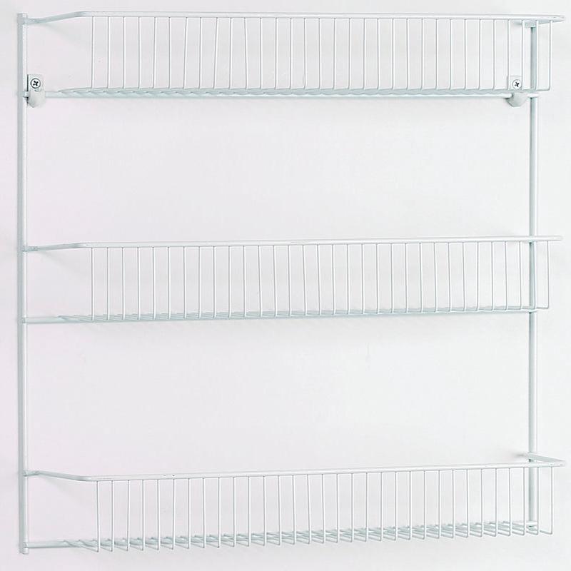 ClosetMaid 8022 Series Wall Rack, 5 in L x 18-3/4 in W x 18-1/2 in H Dimensions, Steel, White