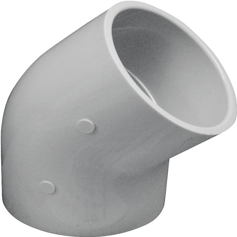 IPEX 035487 Elbow, 2-1/2 in, Socket, 45 deg Angle, PVC, White, SCH 40 Schedule, 300 psi Pressure