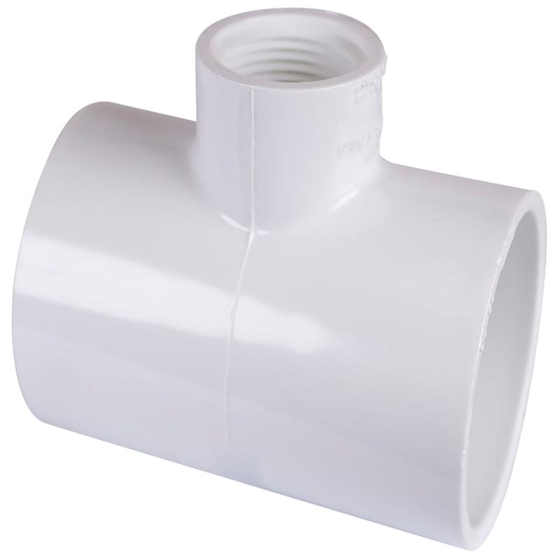 IPEX 035879 Reducing Tee, 2 x 2 x 1 in, Socket x Socket x FNPT, PVC, SCH 40 Schedule