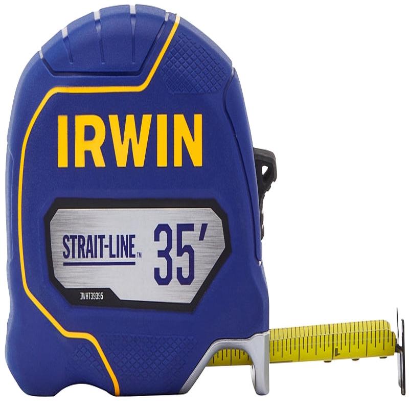 Irwin Strait-Line IWHT39395S Tape Measure, 35 ft L Blade, 1-1/4 in W Blade