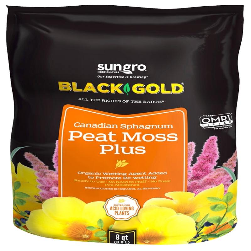 sun gro Sunshine 1410403 8 QT P Peat Moss, 8 qt Bag