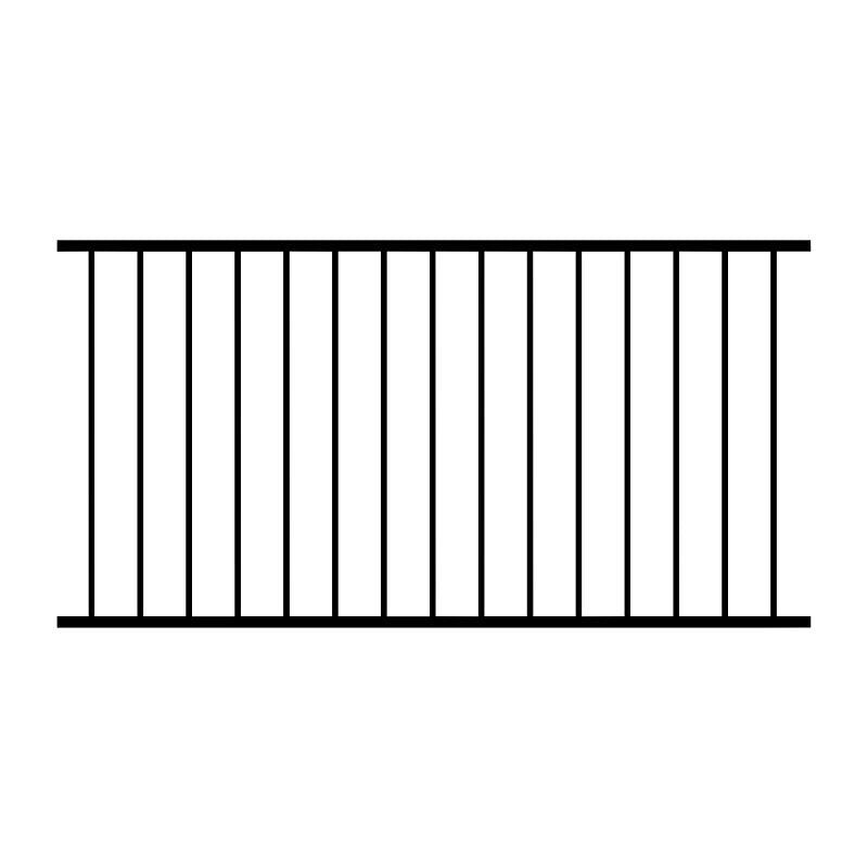 DSR3470-DB RAILING BLK 36X70IN