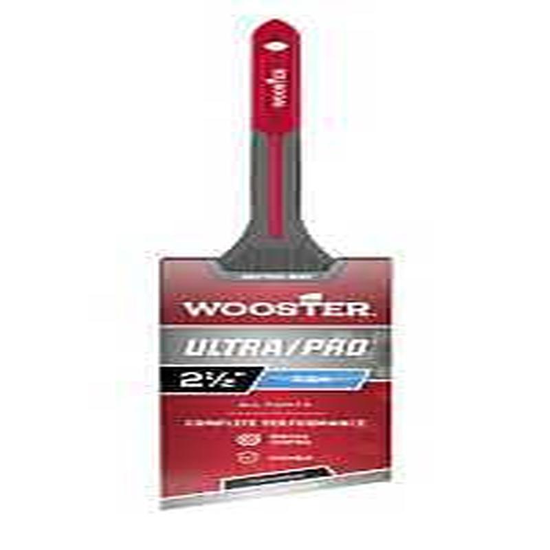 Wooster Ultra/Pro GRIPTECH MAX Series G4181-2 1/2 Paint Brush, 2-1/2 in W, Firm Thin Angle Brush, 2-7/8 in L Bristle