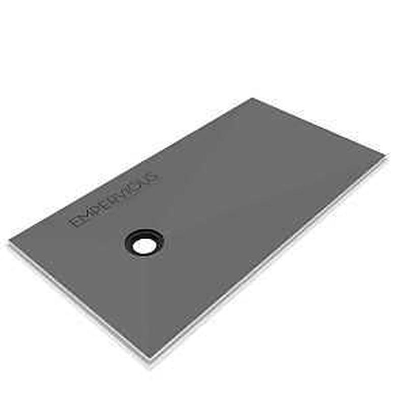 Emser Tile Empervious Series ZGBSP3260OD Shower Pan With Drain, 60 in L, 32 in W, 1 in H, Fiberglass/XPS Foam