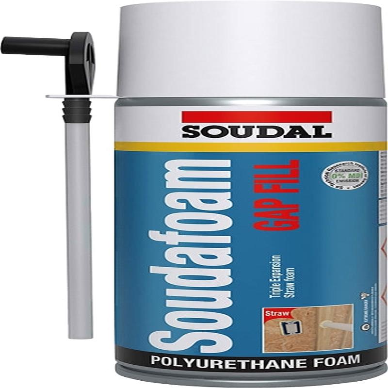Soudal 463800 High-Expanding Foam Sealant, Champagne, 12 oz